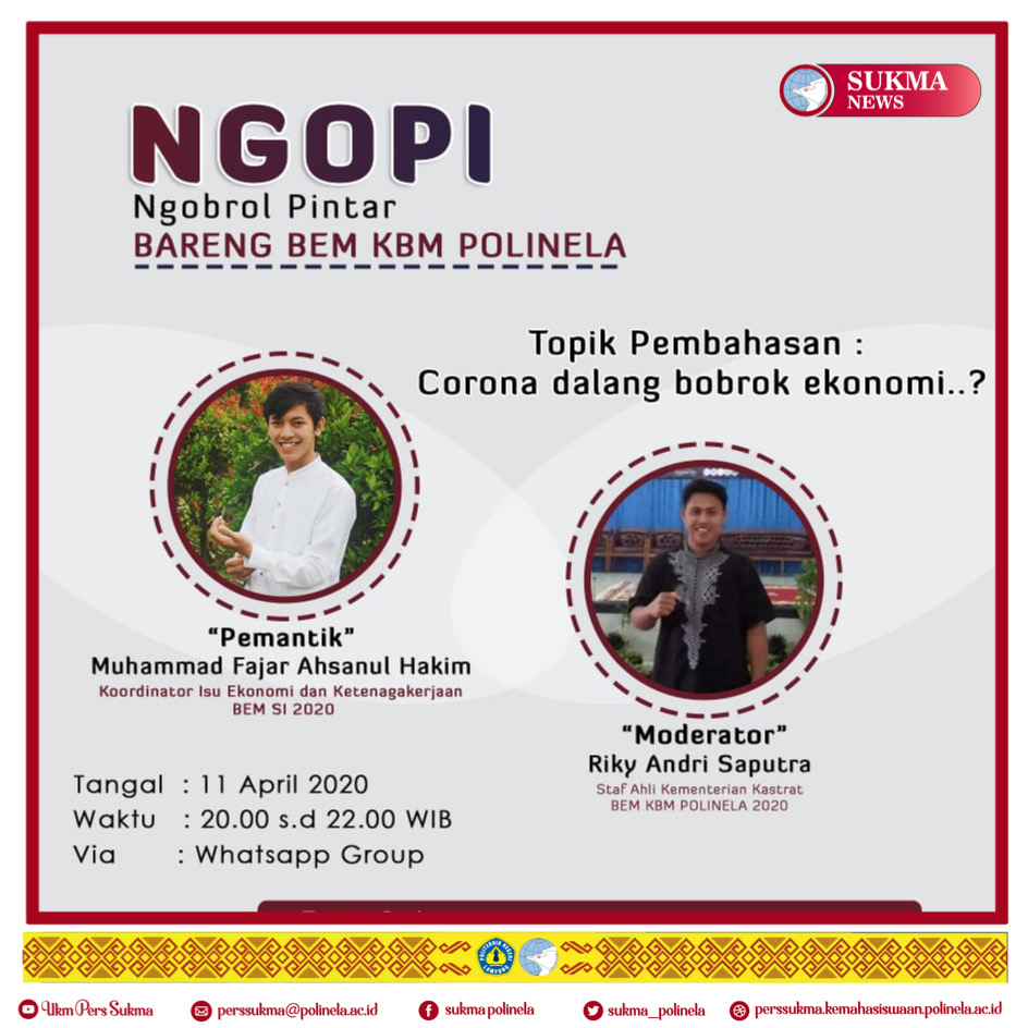 Ngobrol Pintar, Bem Polinela Adakan Diskusi Online