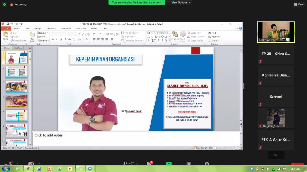 Asah Jiwa Kepemimpinan dengan Webinar Leadership